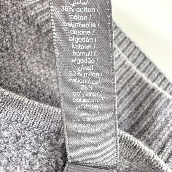 Skims Womens Textured Knit Bralette Size L Intimates Casual Dark Heather Gray - Picture 7 of 11